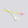 HAY Glass Spoons / Flat 2 Pcs Light Pink And White