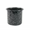 HAY Enamel Herb Pot - Sprinkle Black