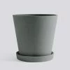 HAY XL Green Flowerpot with Saucer