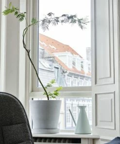 HAY Maceta Flowerpot with Saucer M Grey