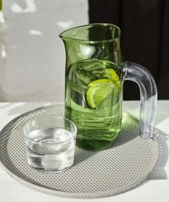 HAY Glass and Painted Metal Jug