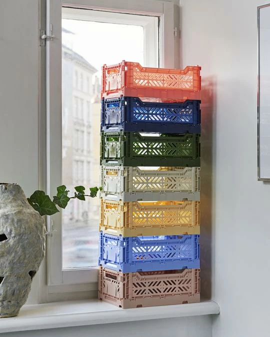 Best Pirce 💯 HAY Colour Crate S Soft Pink ❤️ 4 HAY Colour Crate S Soft Pink