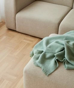HAY Mono Blanket, 100% Wool - Verdigris Green