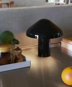 HAY Soft Black Pao Portable Lamp