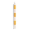 HAY Stripe Candle - Yellow and White
