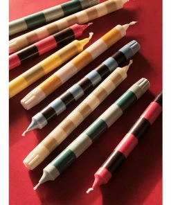 HAY Stripe Candle Steel Blue/Light Blue