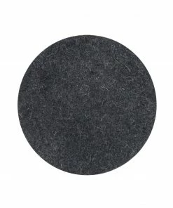 HAY Set of 4 Dark Grey Felt Placemats
