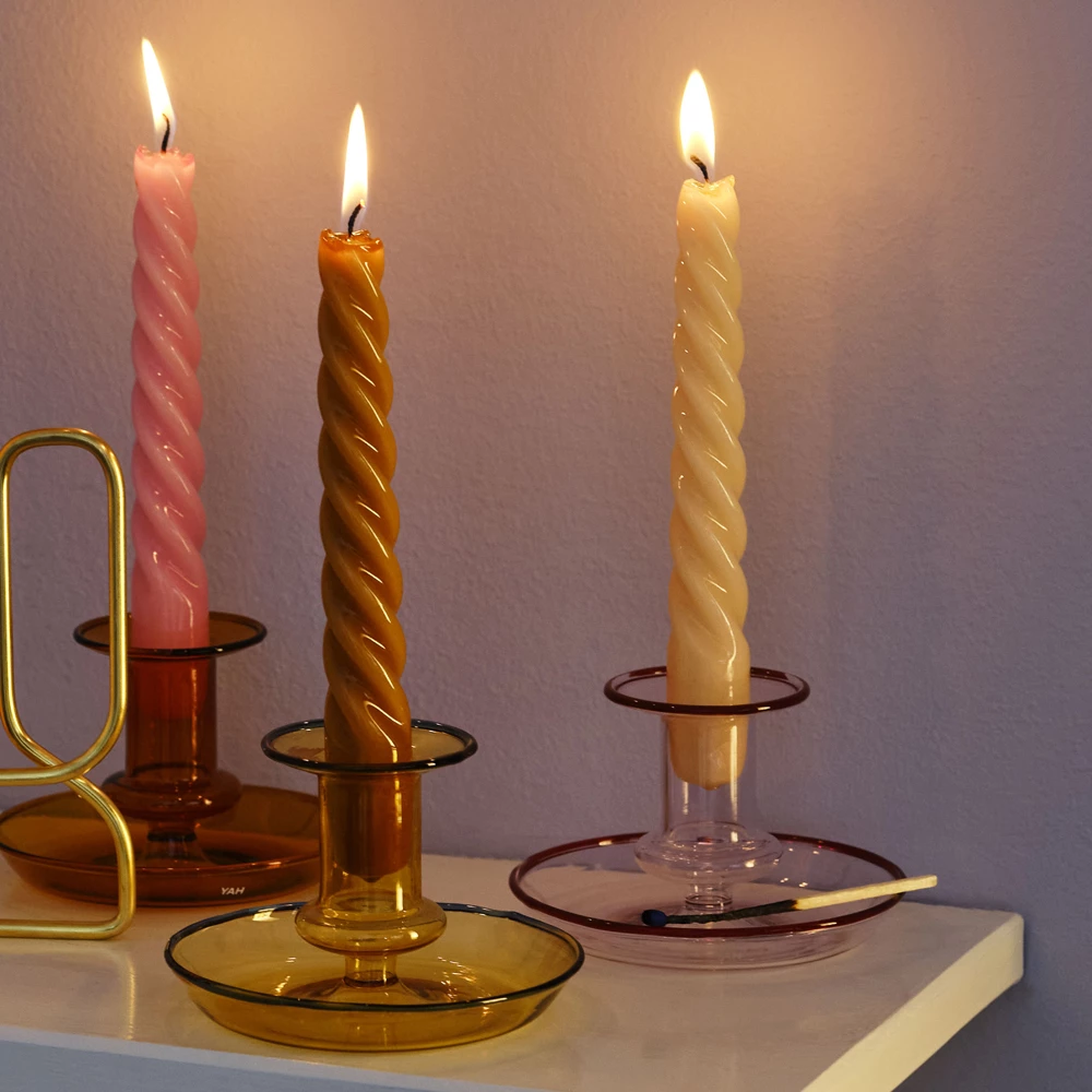 Cheapest ⌛ HAY Yellow Flare Candleholder - Small 🤩 5 HAY Yellow Flare Candleholder - Small