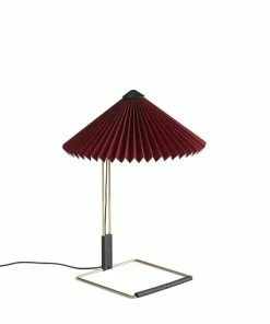 HAY Matin Table Lamp Brass 300 Oxide Red