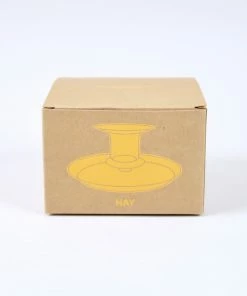 HAY Amber Flare Glass Candlestick