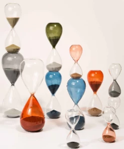 HAY Medium Burnt PINK 15 Minutes Hourglass