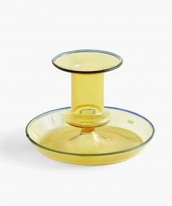 HAY Yellow Flare Candleholder - Small