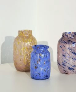 HAY Splash Vase / Roll Neck M Blue