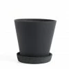HAY Macetero Flowerpot L Black