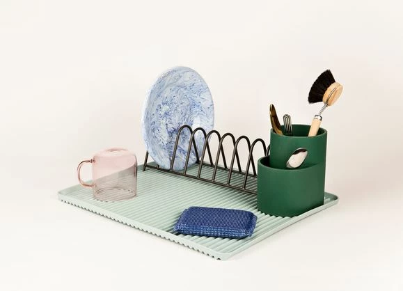 Hot Sale 🔥 HAY Dish Drainer / Rack Anthracite 🥰 4 HAY Dish Drainer / Rack Anthracite