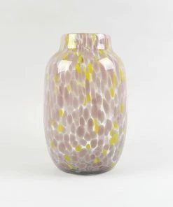 HAY Hand Blown Splash Vase – Light Pink & Yellow – Large