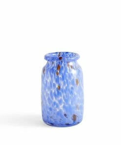 HAY Splash Vase / Roll Neck M Blue