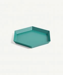 HAY Emerald Green Steel Kaleido S Tray