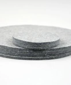HAY Set of 4 Light Grey Felt Placemats