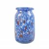 HAY Hand Blown Splash Vase – Blue – Roll Neck