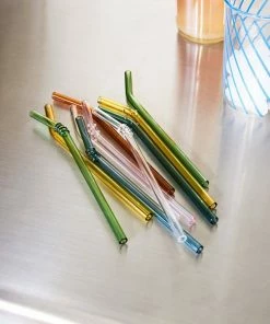 HAY 6 Pcs Multicolor Sip Smooth Straws