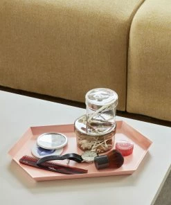 HAY Medium Dark Green Kaleido Hexagonal Tray