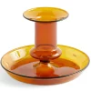 HAY Flare Candleholder - Amber