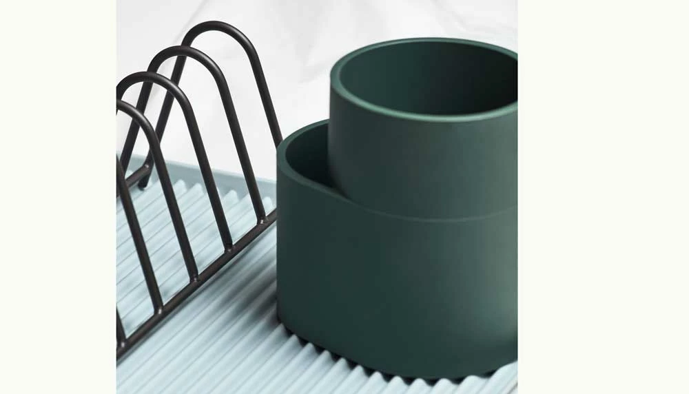 Buy ๐ HAY Dark Green Silicone Cutlery Holder ๐ 5 HAY Dark Green Silicone Cutlery Holder