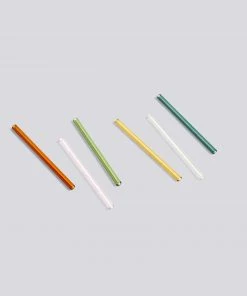 HAY Set of 6 Sip Glass Cocktail Straws