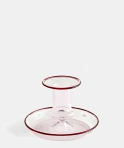 HAY Pink Flare Candle Holder
