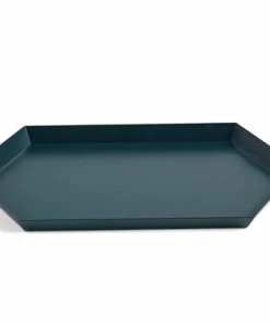 HAY Medium Dark Green Kaleido Hexagonal Tray