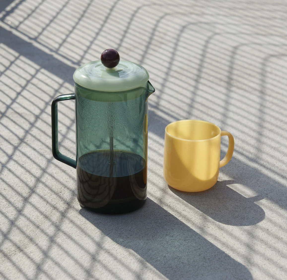 Best Sale 🌟 HAY French Press Brewer Aqua 🤩 4 HAY French Press Brewer Aqua