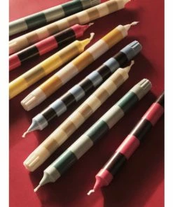 HAY Candle Set of 4 Stripe Douce