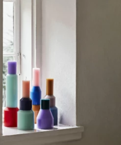 HAY Medium Mint Pillar Candle