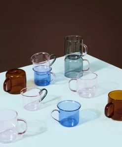 HAY Set of 2 Glass Mugs