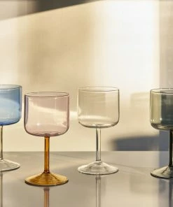 HAY Set of 2 Clear Tint Wine Glasses