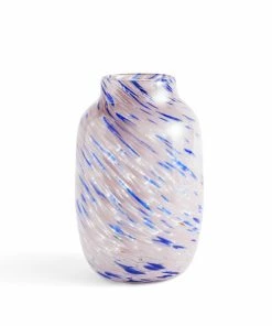 HAY Pink and Blue Round Splash Vase