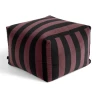 HAY Pouf Soft Stripe / Soft Stripe. Burgundy