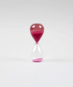 Deals ❤️ HAY Glass Sand Timer - Small - Pink 👏 8 HAY Glass Sand Timer - Small - Pink