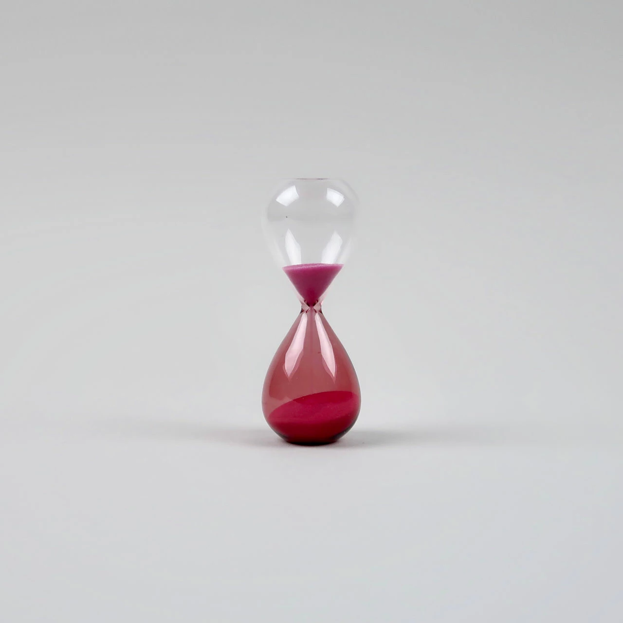 Deals ❤️ HAY Glass Sand Timer - Small - Pink 👏 5 HAY Glass Sand Timer - Small - Pink