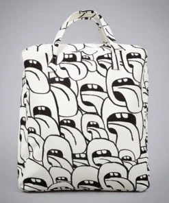 HAY Small Black and White Got This Licked Printed Bag